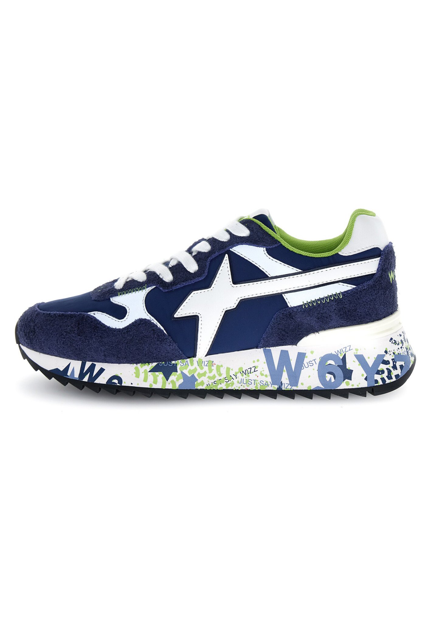 content (1) W6YZ SNEAKER UOMO YAK - NAVY/SILVER/WHITE - immagine 1