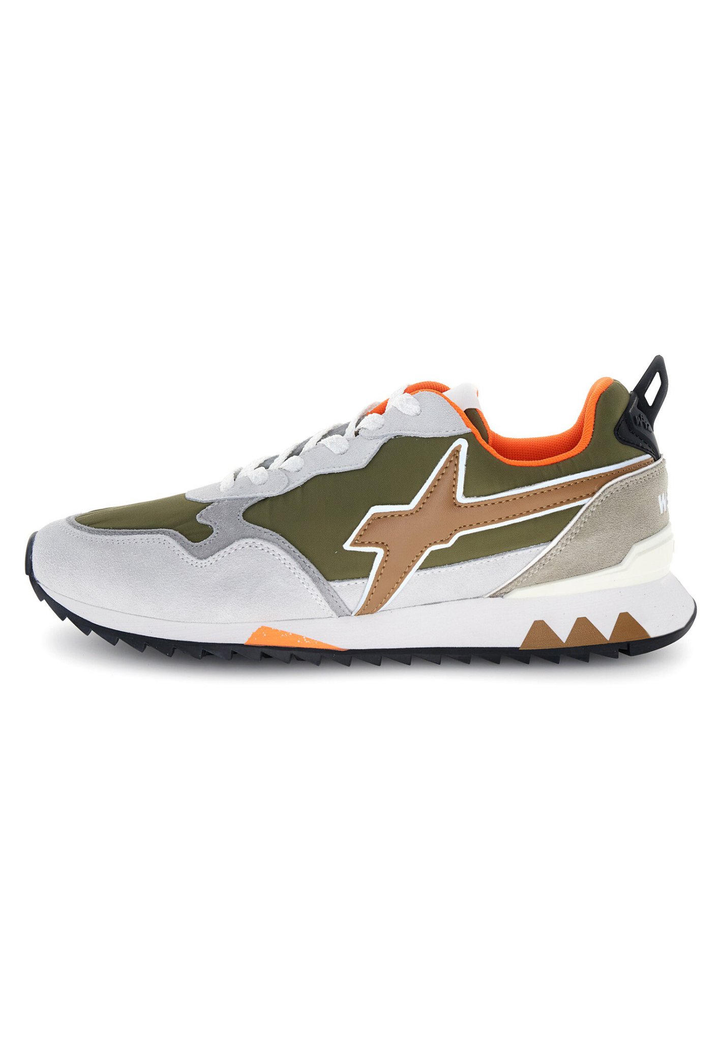 content (4) W6YZ SNEAKER UOMO JET - WHITE/MILITARE/BROWN - immagine 1
