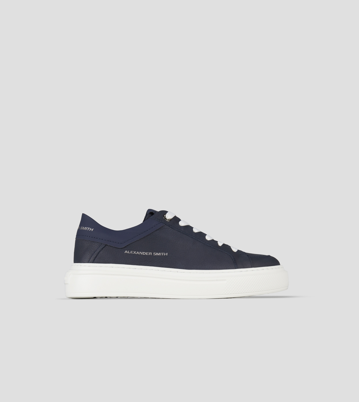 -regent-uomo-in-pelle-di-capra-e-camoscio-blu ALEXANDER SMITH SNEAKER UOMO - BLUE - immagine 1